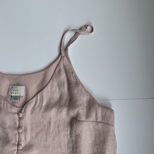 Pink Spaghetti Strap Tank